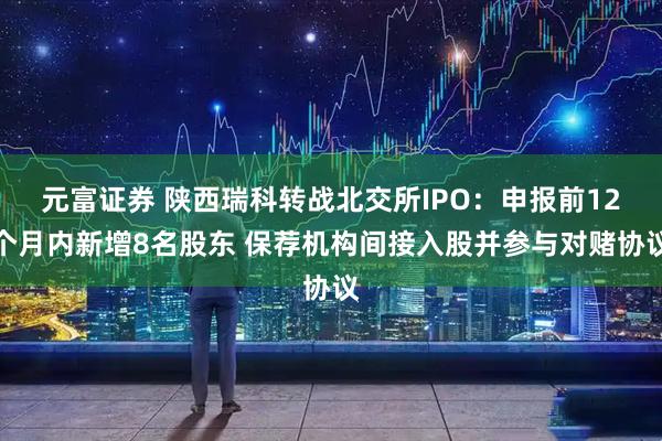 元富证券 陕西瑞科转战北交所IPO：申报前12个月内新增8名股东 保荐机构间接入股并参与对赌协议