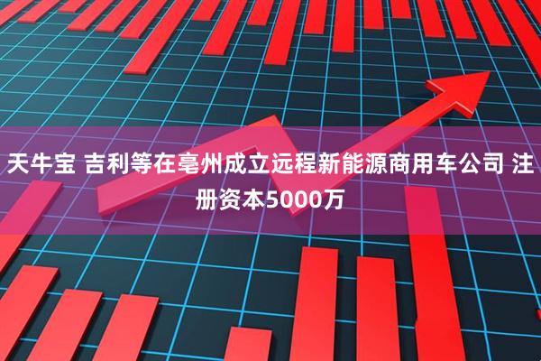 天牛宝 吉利等在亳州成立远程新能源商用车公司 注册资本5000万